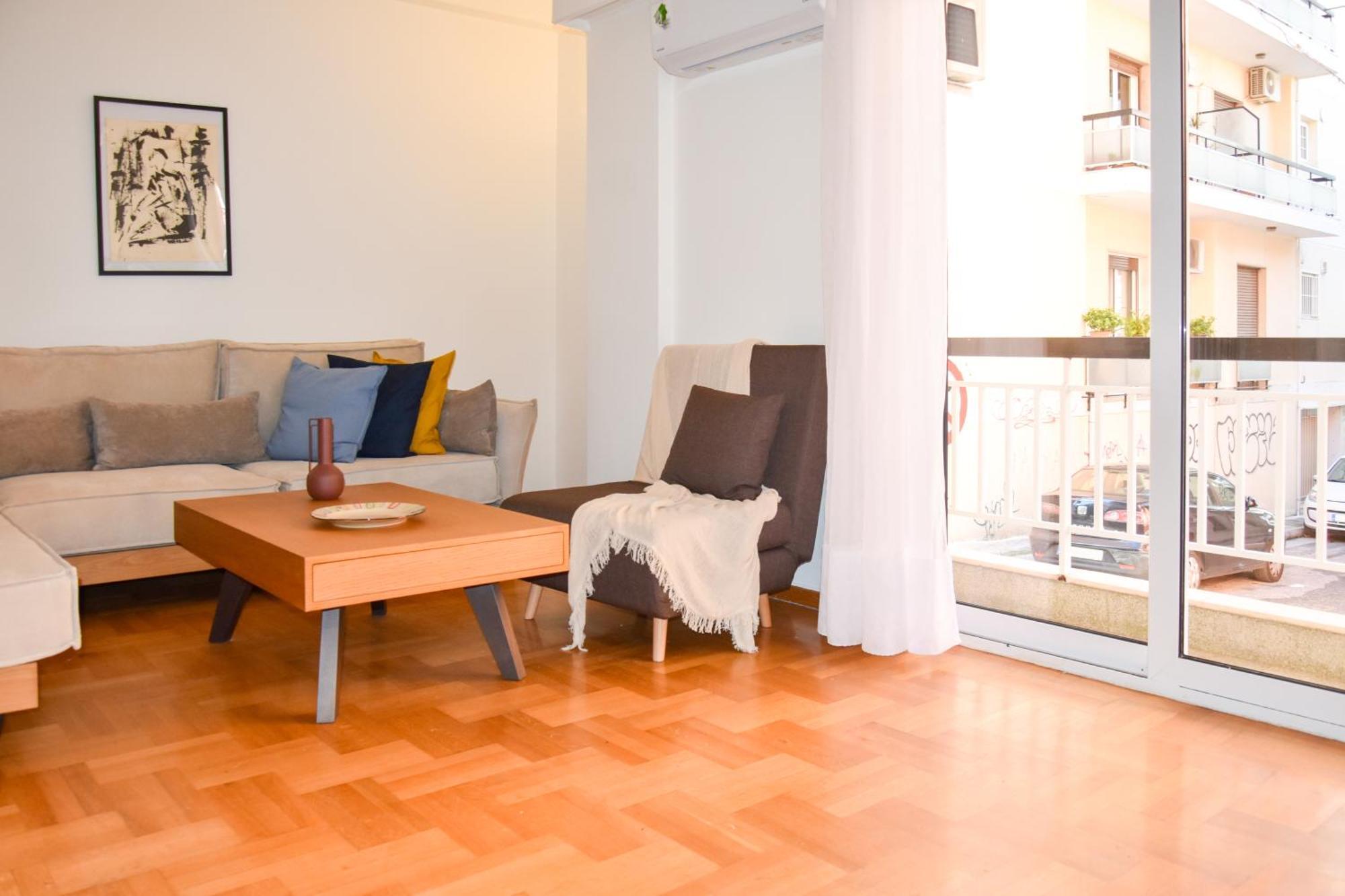 Spacious Modern Apartment In Pagkrati Atenas Exterior foto